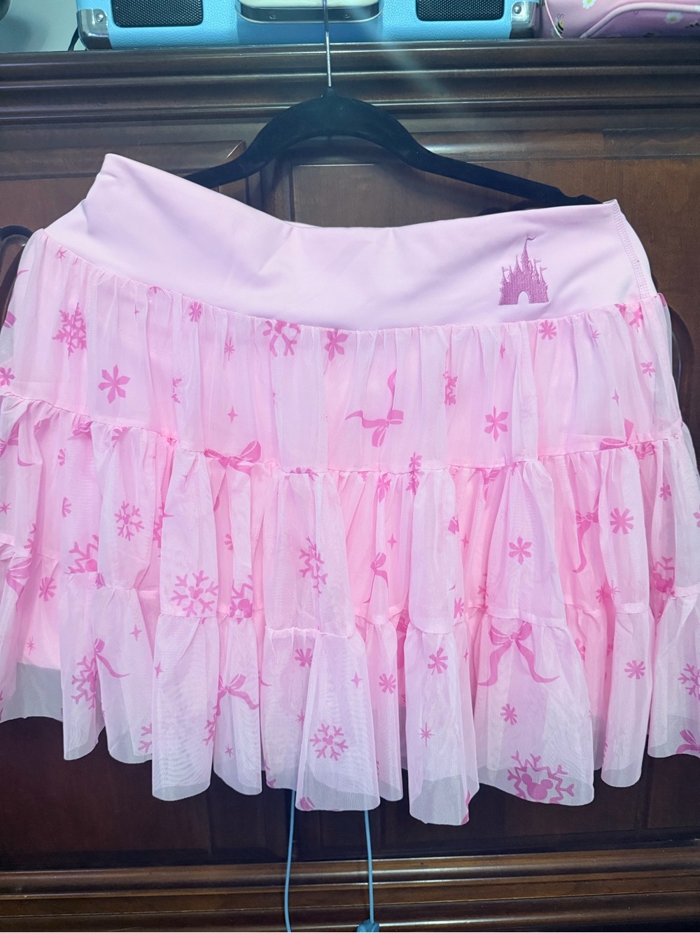 Disney Fantasyland Castle Holiday Mesh Skort for Women - Picture 7 of 7